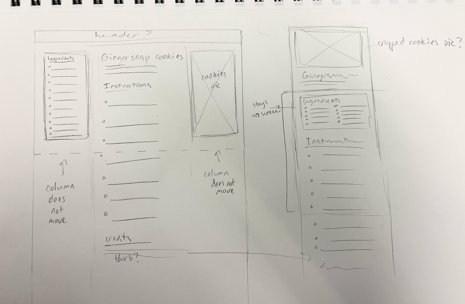 Second draft of low-fi prototype